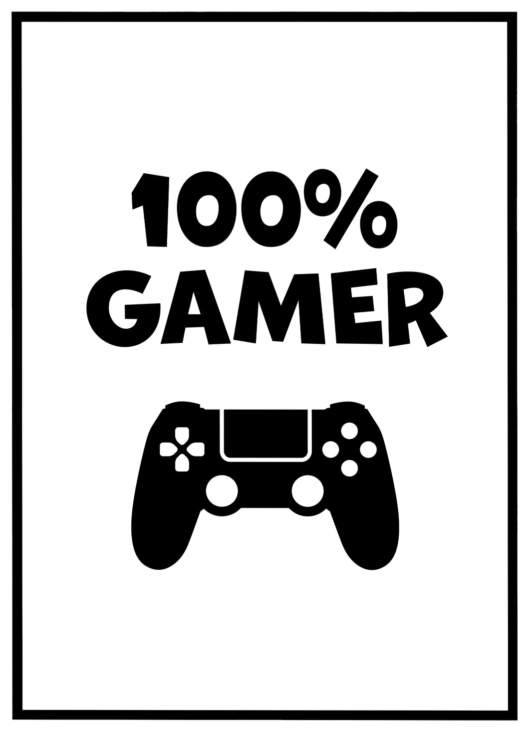 100% Gamer - Plakat