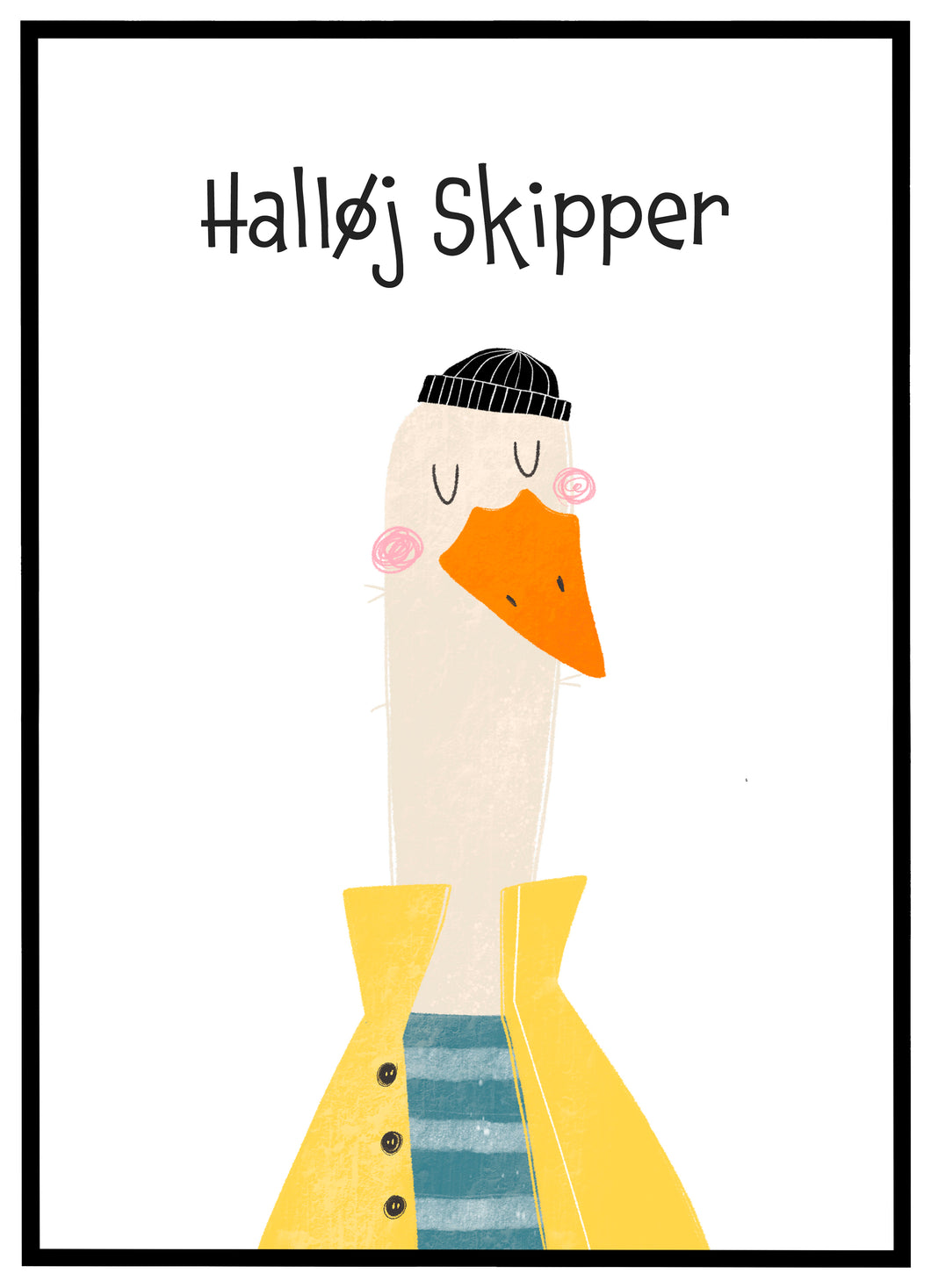 Halløj Skipper - Børneplakat