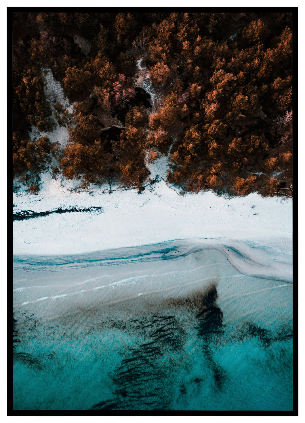 Strand på Bornholm - Plakat