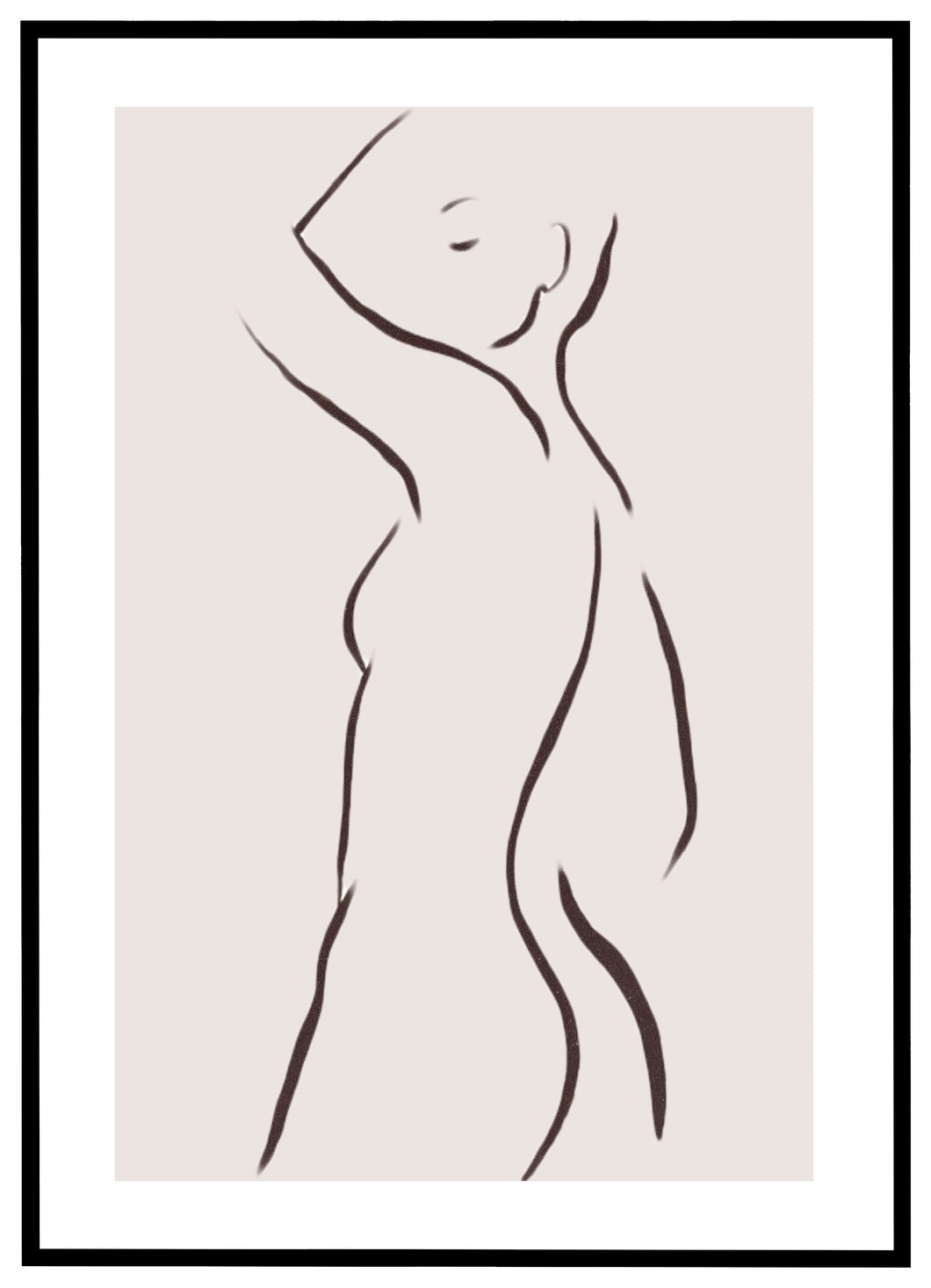 Curvy Line Art - Plakat