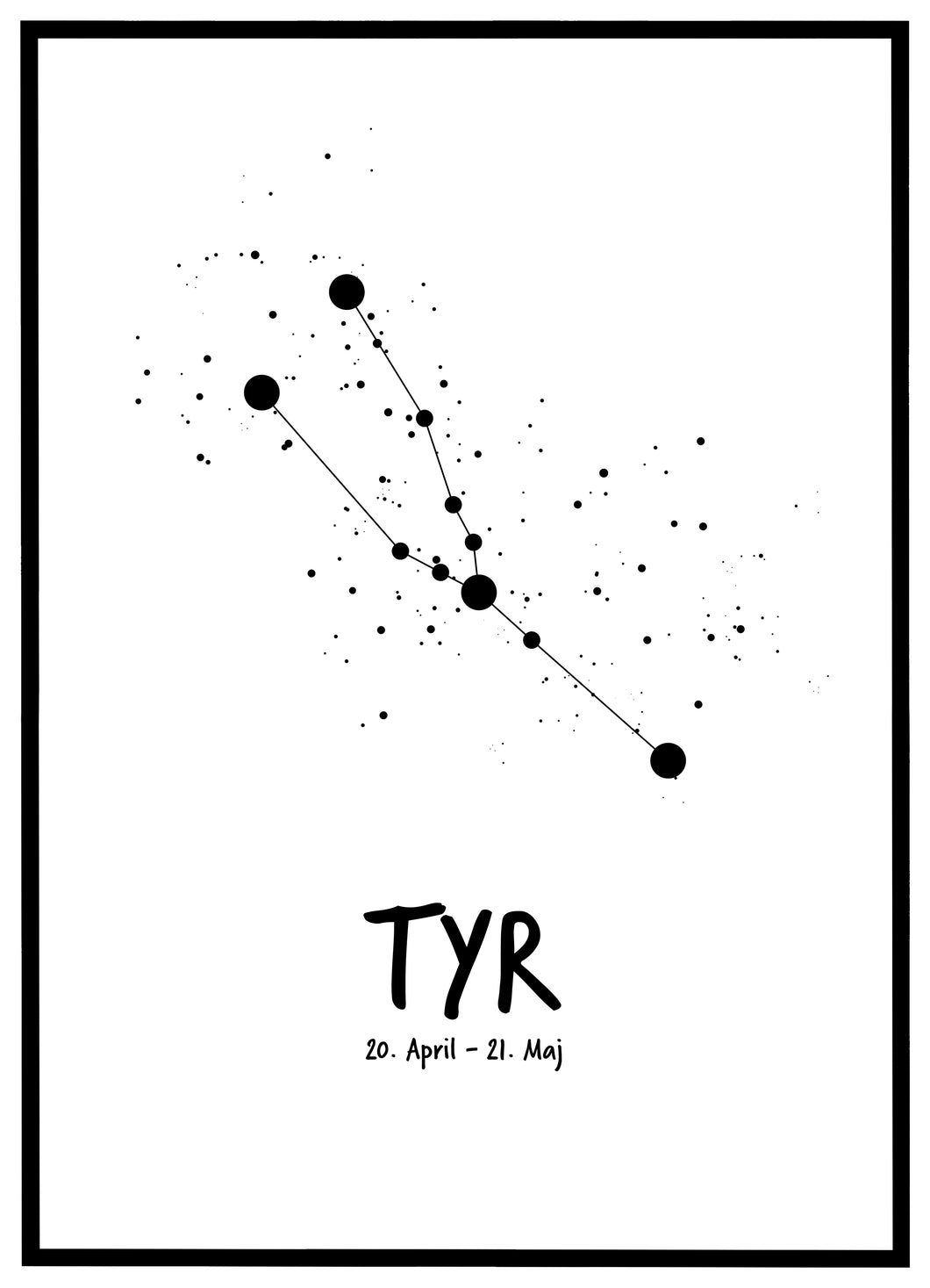 Stjernebillede plakat - Tyr