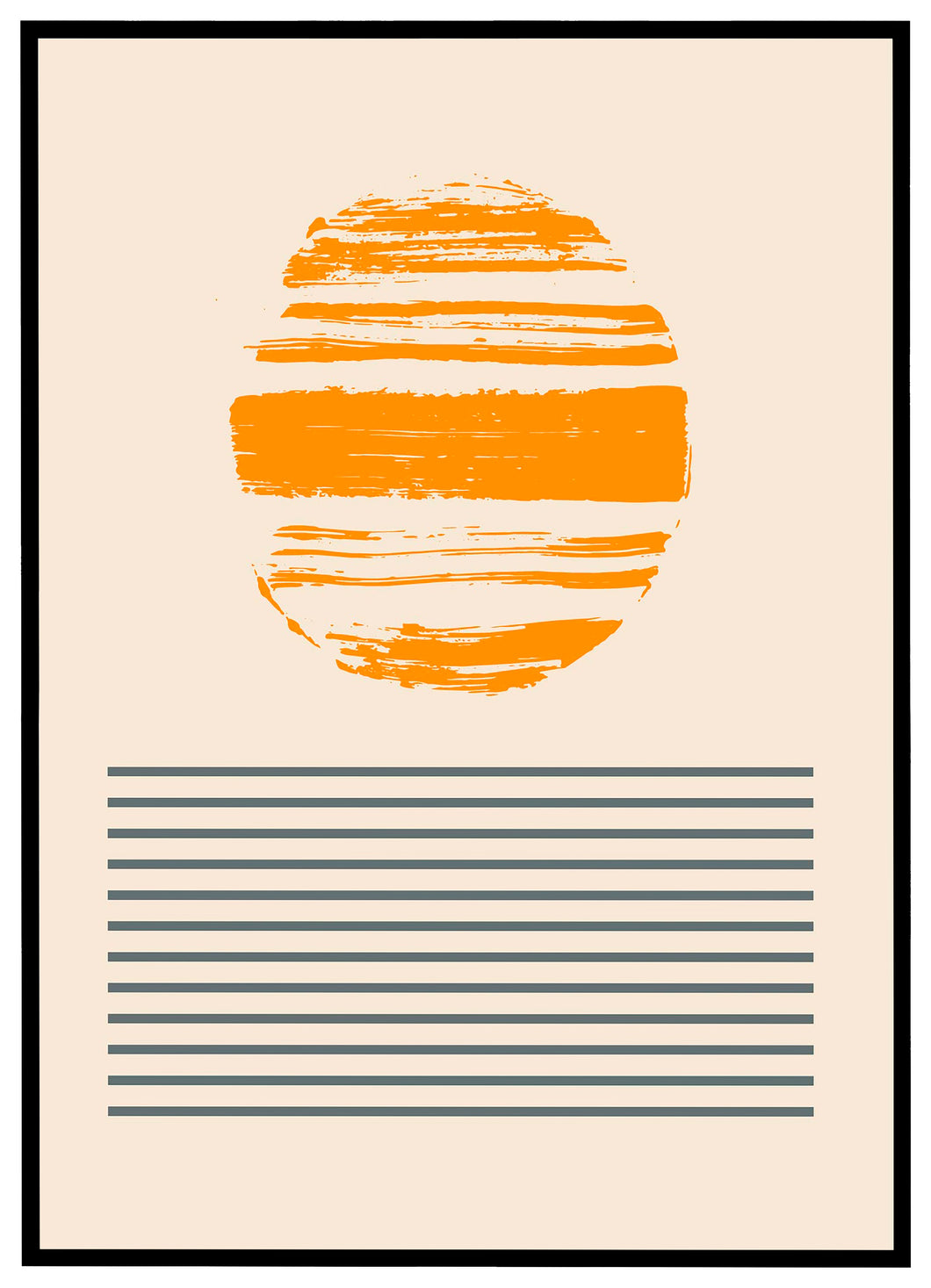 Geometric Sunset - Plakat