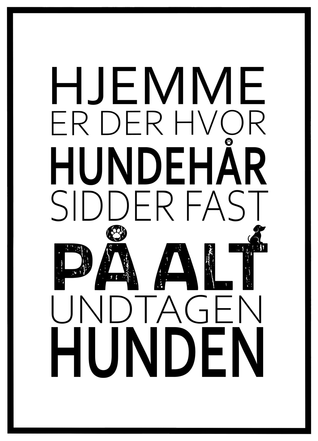 Hundehår - Plakat