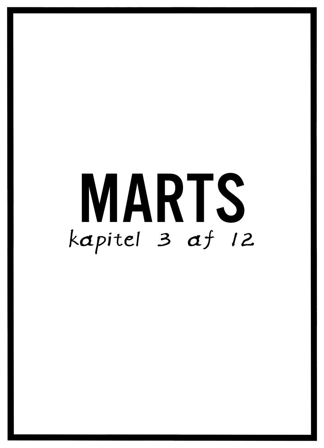 Marts - Plakat