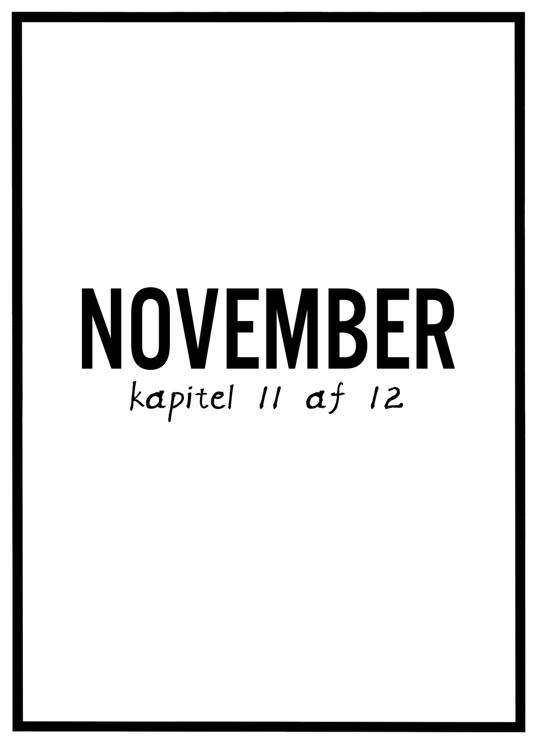 November - Plakat