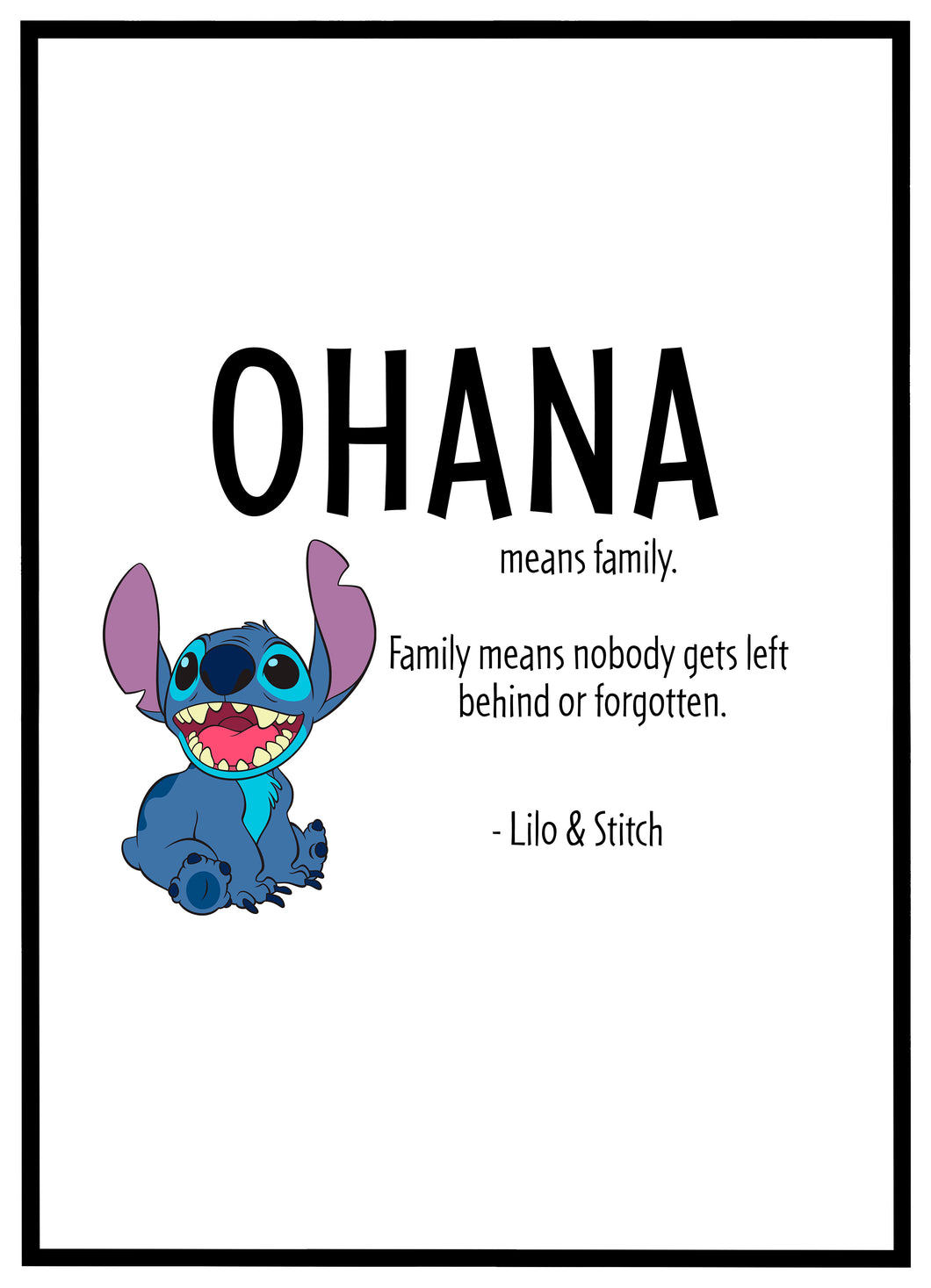 Ohana - Plakat