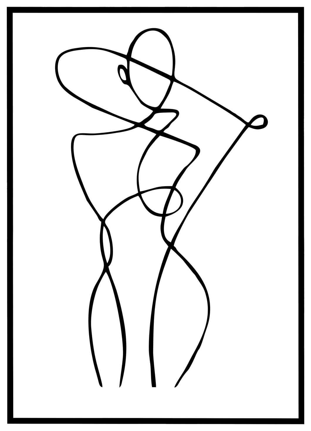 One Line Body - Plakat