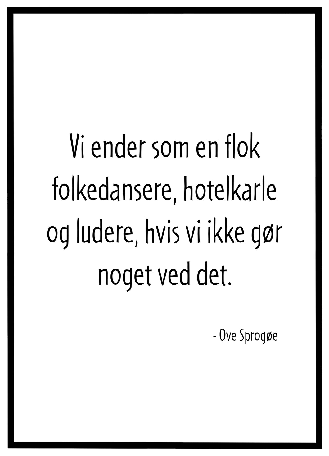 Ove Sprogøe No.1 - Plakat