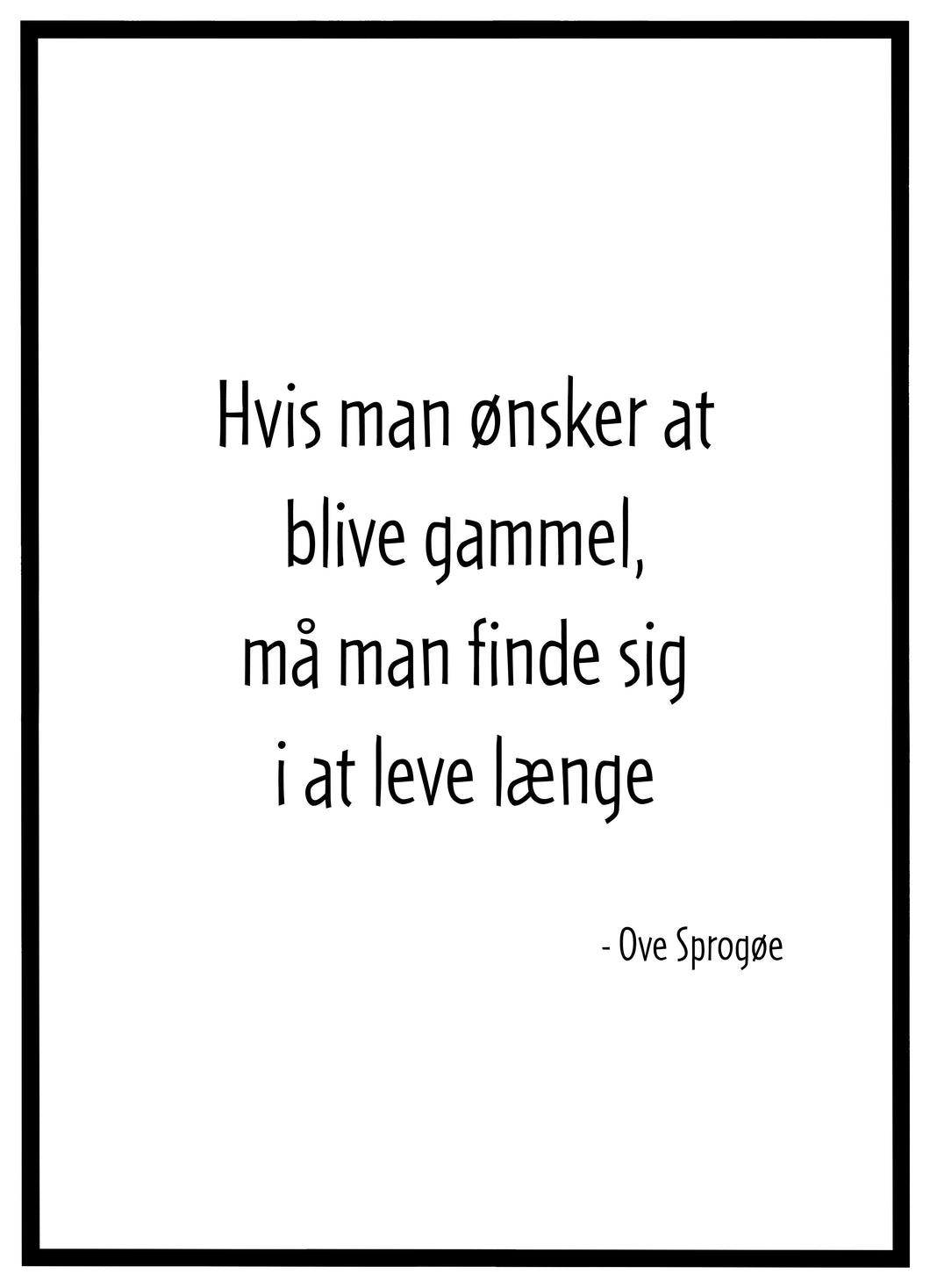 Ove Sprogøe No.2 - Plakat