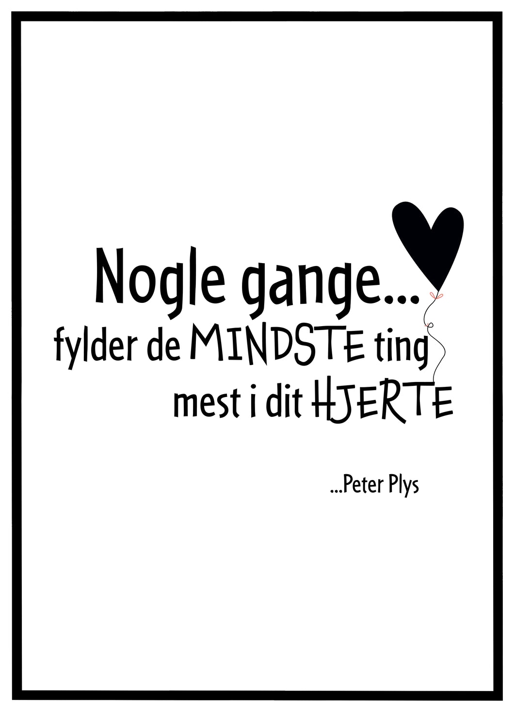 De Mindste Ting Fylder Mest - Plakat