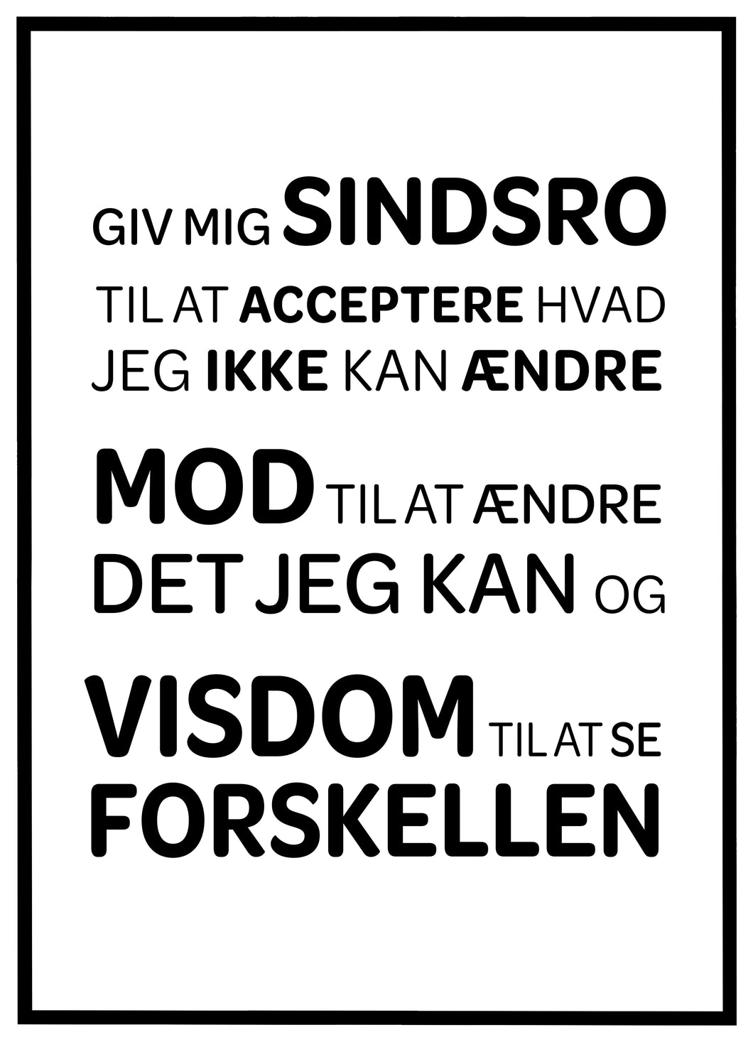 Giv mig Sindsro - Plakat