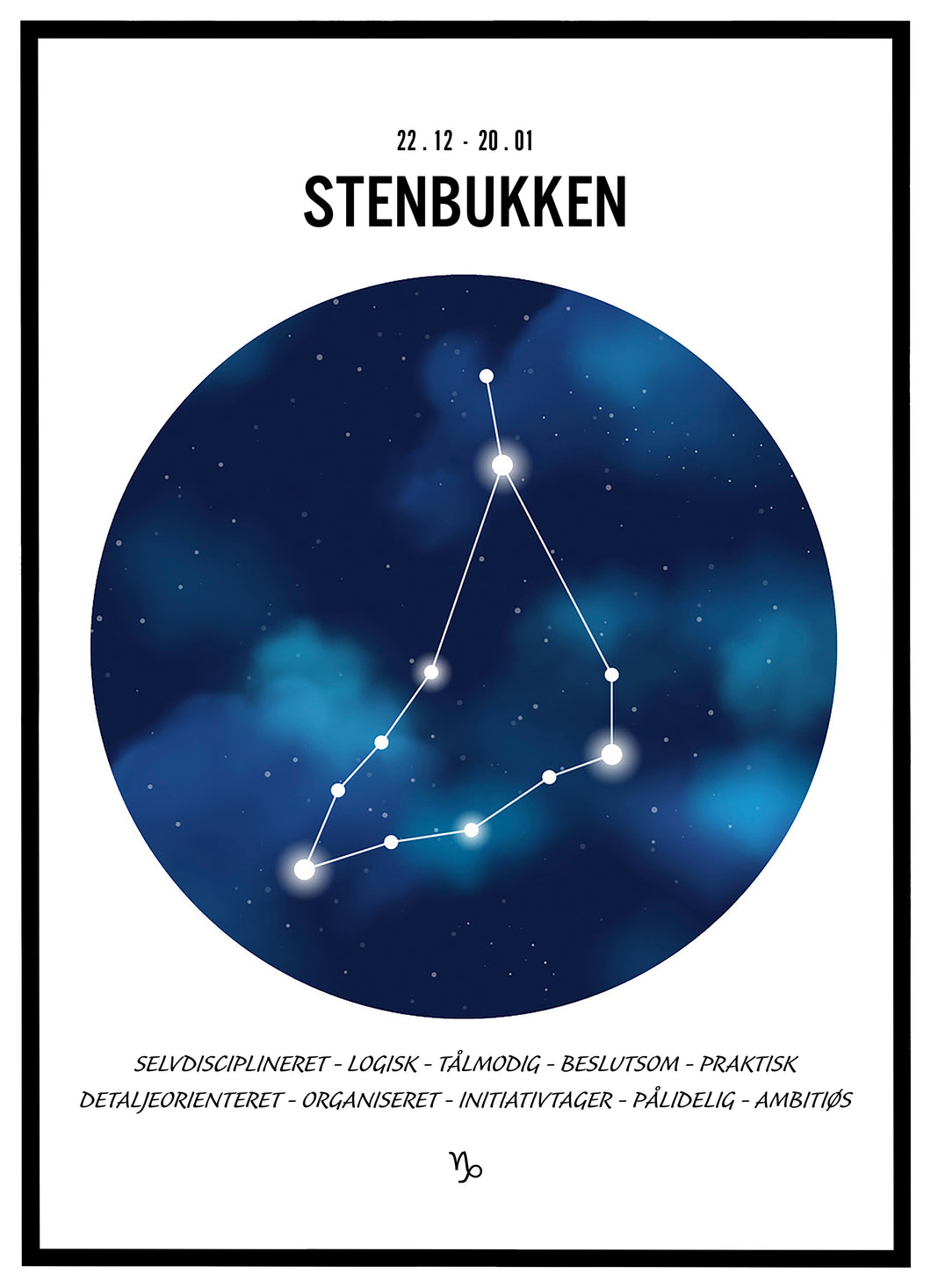 Stjernehimmel plakat - Stenbukken