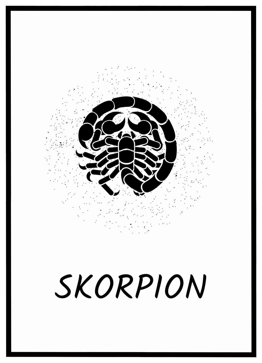 Stjernetegn Skorpion - Plakat